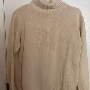 Vintage Ralph Lauren Turtleneck Snowflake Sweater